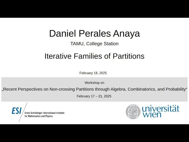 Iterative Families of Partitions in Non-commutative Probability Theory