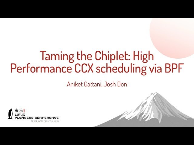 Taming the Chiplet - High Performance CCX Scheduling via BPF