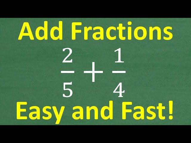 Fast and Easy Method to Add Fractions - Most Students Never Learn This