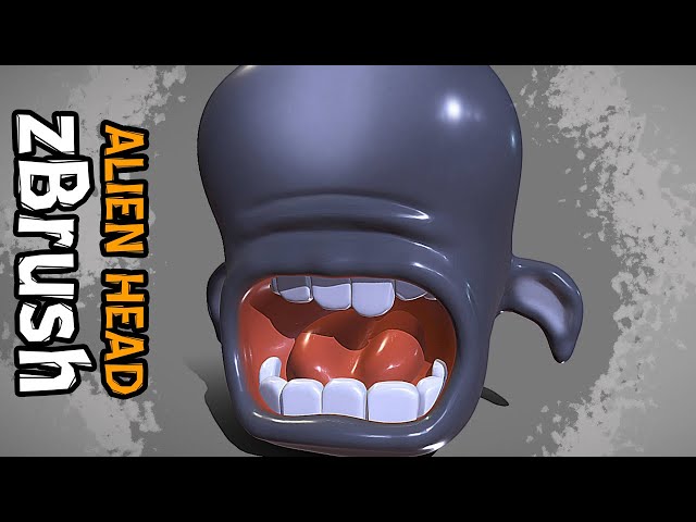 ZBrush Sculpting Tutorial - Creating an Alien Dog Head with Dynamesh