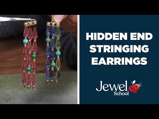 Hidden End Stringing Earrings