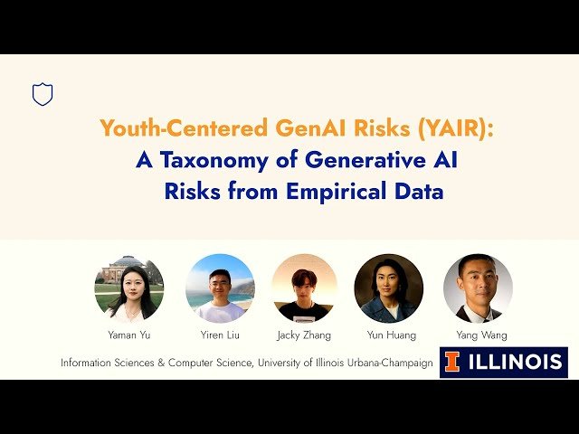 Youth-Centered GAI Risks (YAIR) - A Taxonomy of Generative AI Risks from Empirical Data
