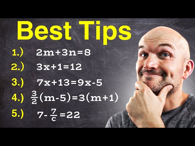 3 Tips for Solving Linear Equations