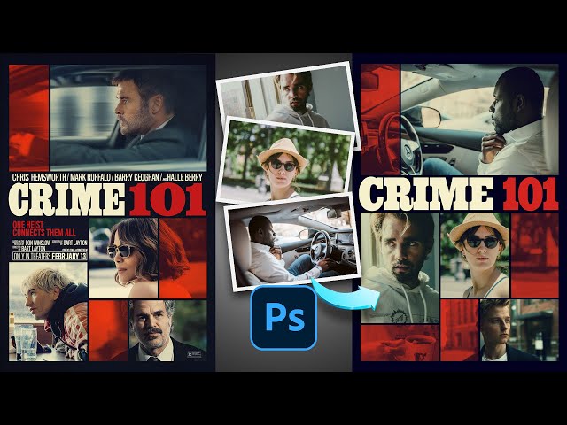 Recreate the CRIME 101 Movie Poster Look in Photoshop