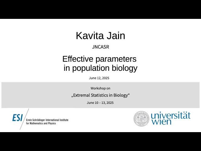 Effective Parameters in Population Biology