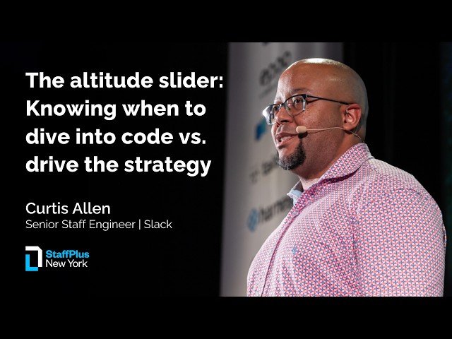 The Altitude Slider - Knowing When to Dive into Code vs Drive the Strategy