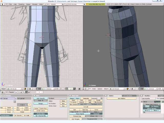 Model, UV, and Texture a Complete Manga Character in Blender - Day 1