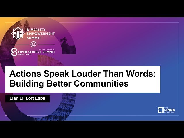 Building Better Communities: Actions for Diversity and Inclusion