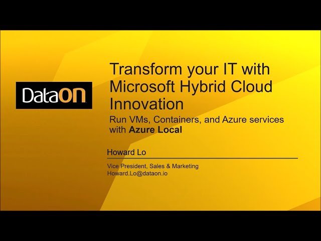 Unlock Your IT Potential with Azure Local and DataON Plus Solutions