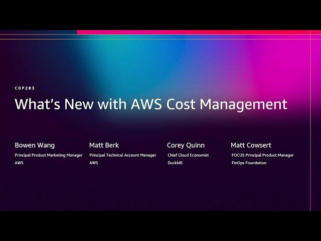 What's New with AWS Cost Management