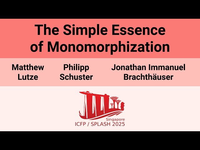 The Simple Essence of Monomorphization