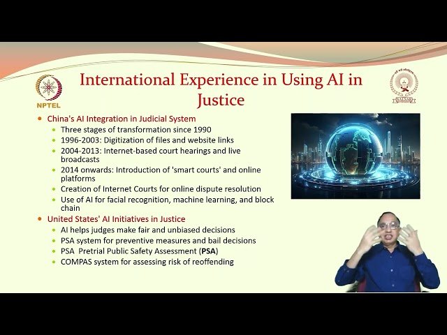 AI and Law and Justice in Select Jurisdictions