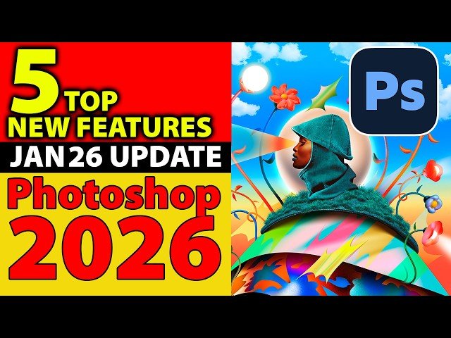 TOP Photoshop New Features - Generative Fill Resolution Increase - 2026 Jan Update