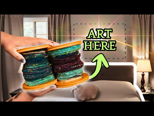 How I Spun and Wove Fiber Art for My Bedroom Makeover