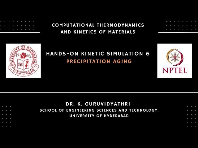 Hands-on Kinetic Simulation - Precipitation Aging - 6
