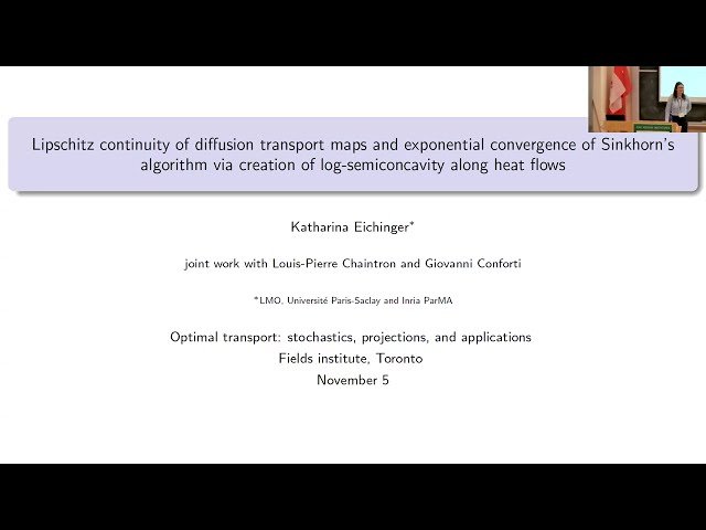 Lipschitz Continuity of Diffusion Transport Maps and Exponential Convergence of Sinkhorn's Algorithm via Creation of Log-Semiconcavity Along Heat Flows