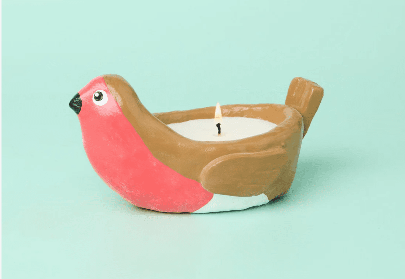 Virtual Clay Robin Tealight Holder (Kit Included) (Team Building)