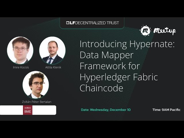 Hypernate - Data Mapper Framework for Hyperledger Fabric Chaincode