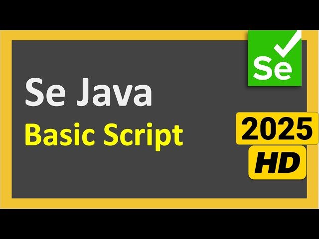Writing and Running Basic Selenium Java Scripts - Step by Step Tutorial