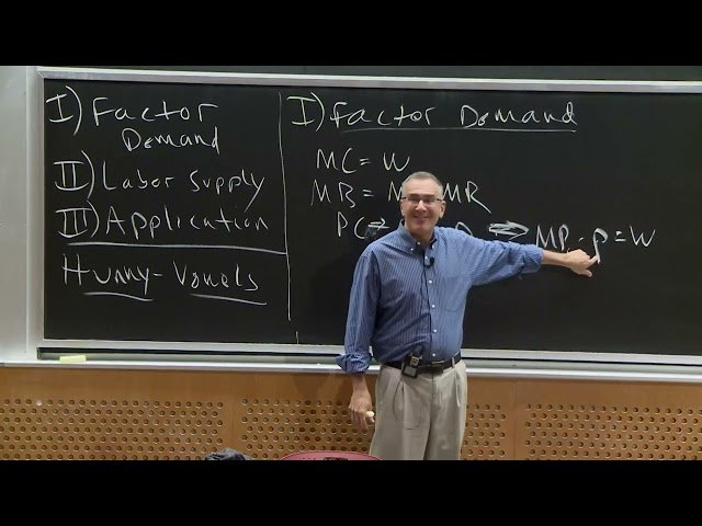 Input Markets I - Labor Market - Lecture 15