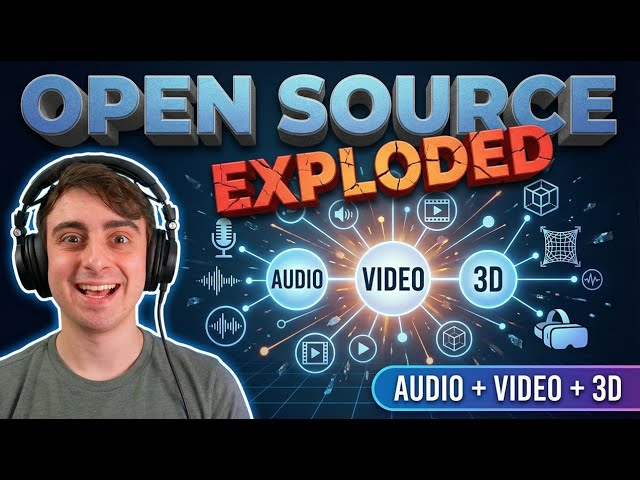 Open Source AI Just Exploded - Audio, Video and 3D