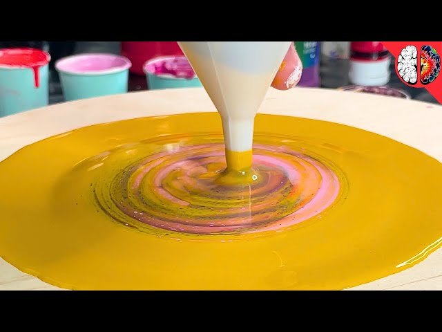 Was Yellow Ochre a Bad Color Choice? - Fall-Inspired Abstract Acrylic Pouring Tutorial