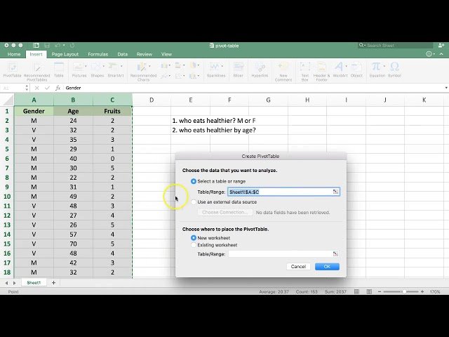 Pivot Table for Beginners - Using Cross Tabs to Find Answers and Group Values