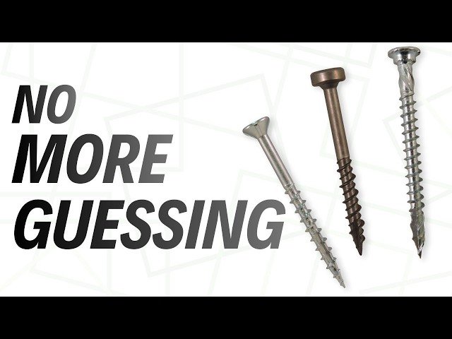 The Right Screw for Your Projects, Every Time
