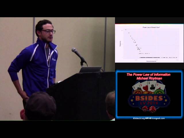 The Power Law of Information in Cybersecurity - BSidesLV 2014