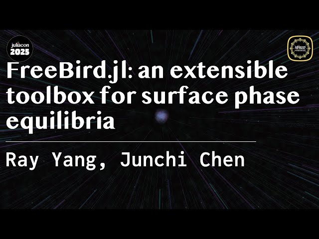 FreeBird.jl - An Extensible Toolbox for Surface Phase Equilibria