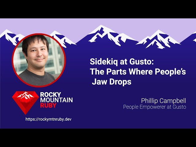Sidekiq at Gusto - The Parts Where People's Jaw Drops