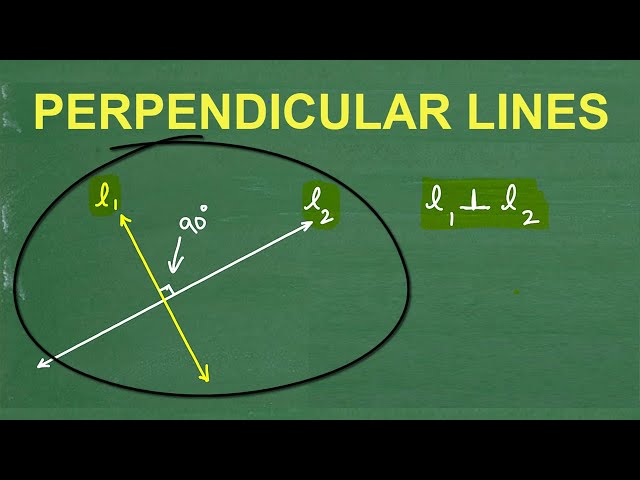 How to Tell If Two Lines Are Perpendicular - Algebra
