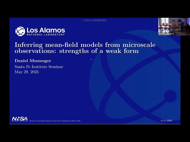 Inferring Mean-field Models from Microscale Observations - Strengths of a Weak Form