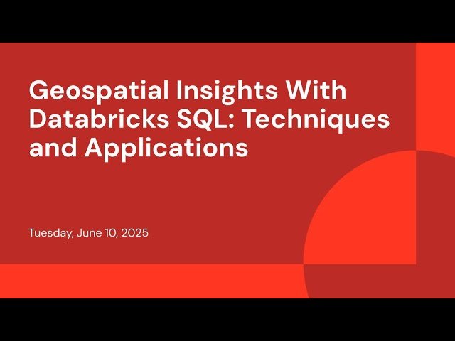 Geospatial Insights With Databricks SQL - Techniques and Applications