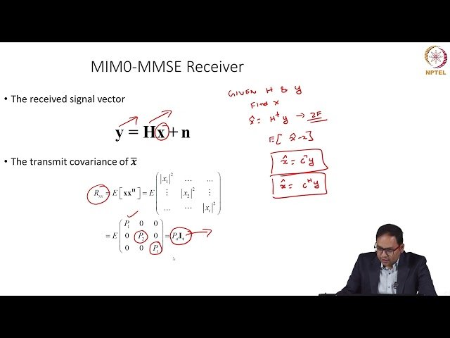 MIMO MMSE Receiver - Lecture 25