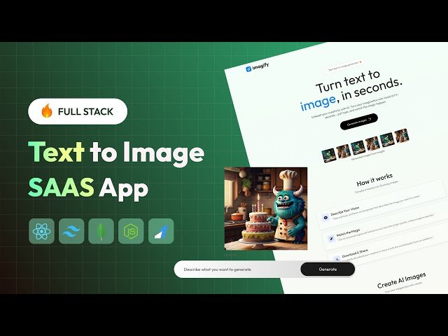How to Create Full Stack Text to Image Generator AI SaaS App Using React JS - MERN Project