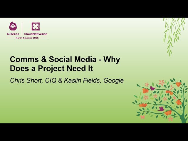 Communications and Social Media - Why Does a Project Need It