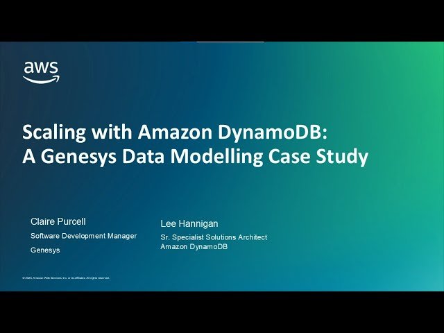 Scaling with Amazon DynamoDB: A Genesys Case Study
