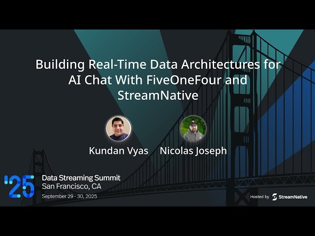 Building Real-Time Data Architectures for AI Chat