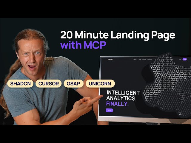 PRO LEVEL ShadCN and Cursor Landing Page in 20 Minutes