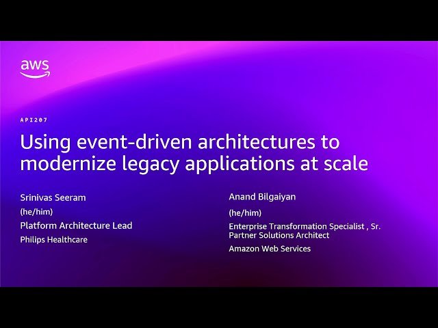 Using Event-Driven Architectures to Modernize Legacy Applications at Scale