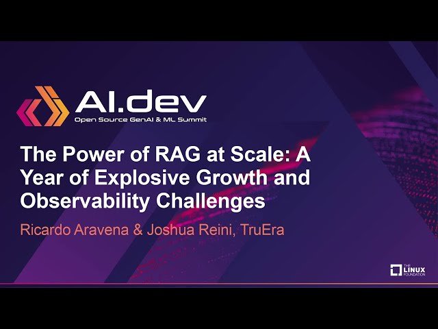 The Power of RAG at Scale: A Year of Explosive Growth and Observability Challenges