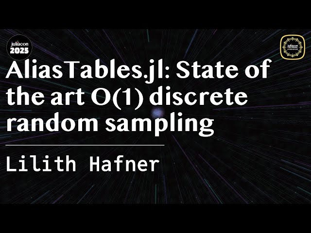 AliasTables.jl - State of the Art O(1) Discrete Random Sampling