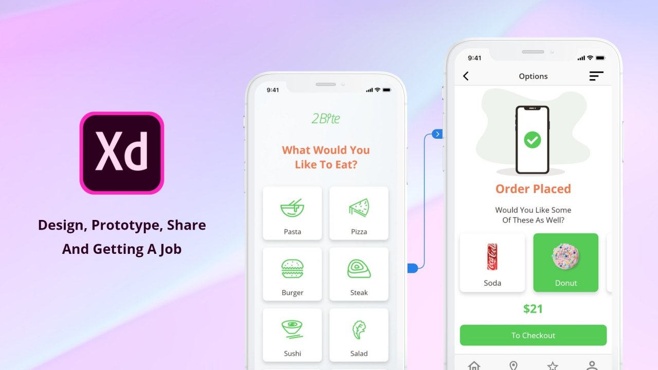Online Course: Adobe Xd - UI / UX Design, Prototype And Getting A Job ...