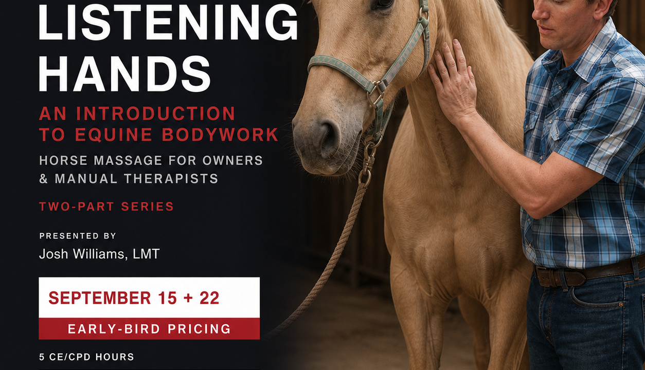 Listening Hands: An Introduction to Equine Bodywork Horse Massage for Owners and Manual Therapists