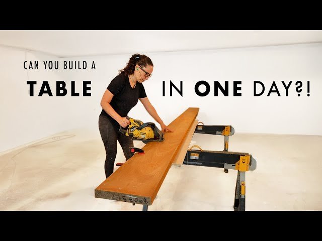 Can I Build an Outdoor Dining Table in Just 24 Hours