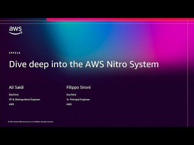 Deep Dive into the AWS Nitro System - CMP316