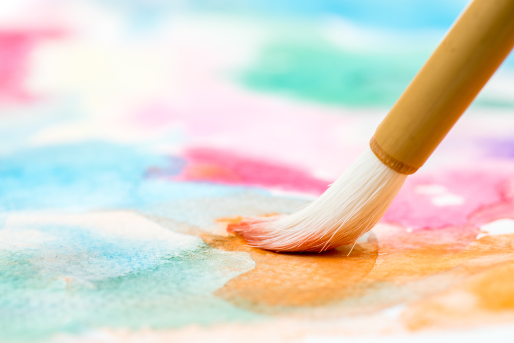Virtual Watercolor: Georgia O’Keeffe (Kit Included) (Team Building)