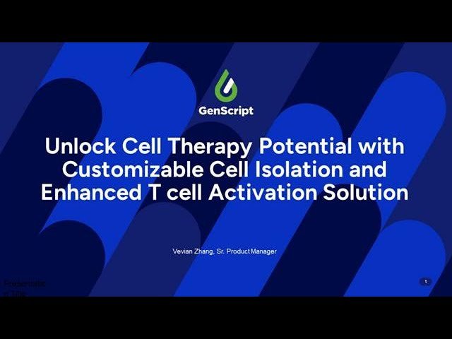 Unlock Cell Therapy Potential with Customizable Cell Isolation and Enhanced T Cell Activation Solution
