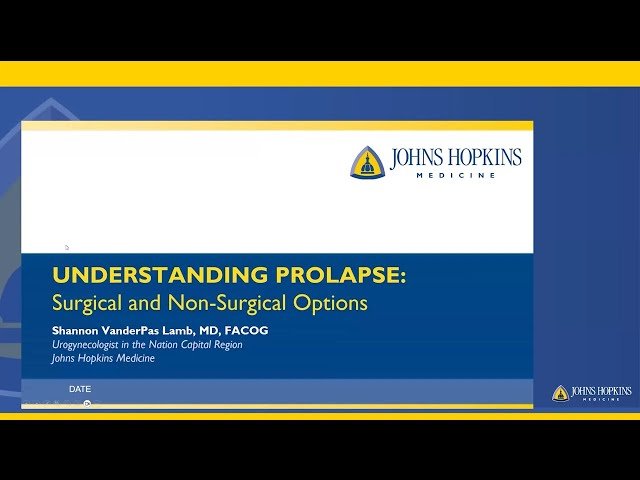 Understanding Prolapse - Exploring Surgical and Non-Surgical Treatment Options